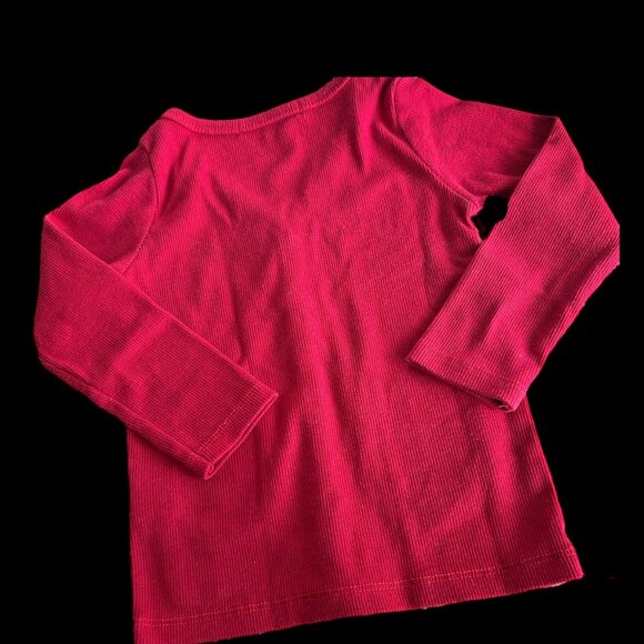 Beau Hudson Lightweight Ribbed Red Cardigan - Picture 5 of 5